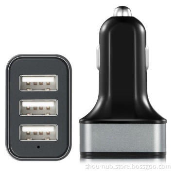 Square Design Dual USB Plugs Charger Adapter for iPhone iPod iPad Samsung car charger